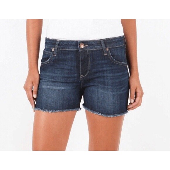 Kut From The Kloth Gidget Fray Short Sz 18 New - Picture 1 of 10